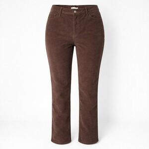 Levi's Wedgie Straight‎ Corduroy Pants 34x28 Brown Button Fly High Rise Premium